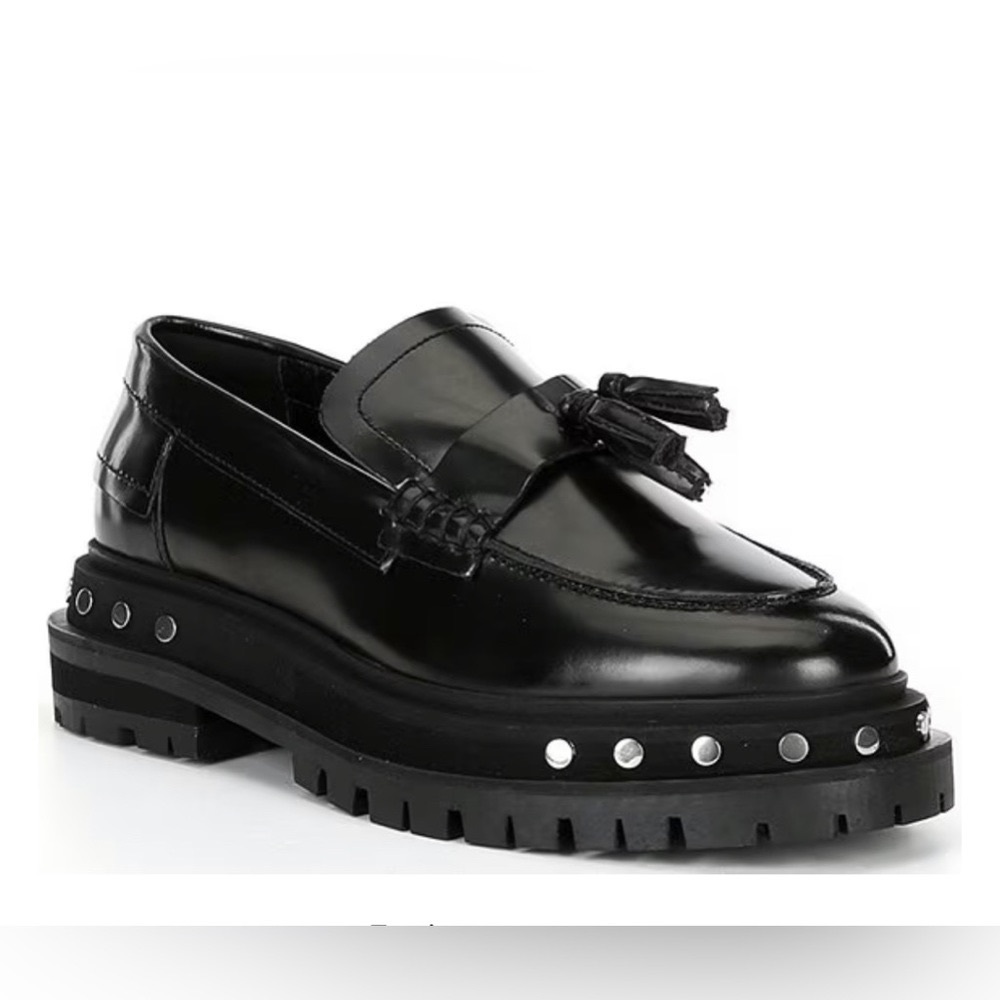 🌟 NWT Free People Tassel Loafer Black Leather 8.5 🌟